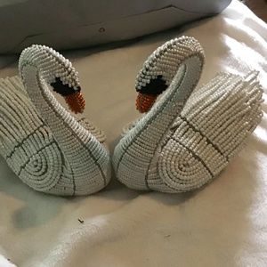 Beautiful and amazingly gorgeous two Swans in stunning beading design